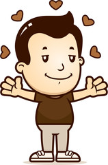 Cartoon Boy Hugging