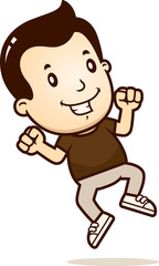 Cartoon Boy Jumping