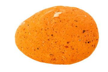 Red clay sea pebble