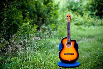 Guitar and nature Good atmosphere