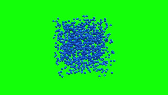 Different states of matter solid, liquid, gas 3d motion diagram. Set of matter chemistry water, illustration of ice and water matter. Available in FullHD video render footage