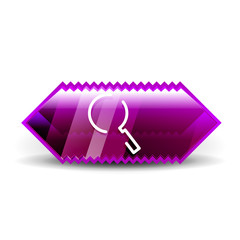 Search magnifyier web button, magnify icon. Modern magnifying glass sign, web site design or mobile app