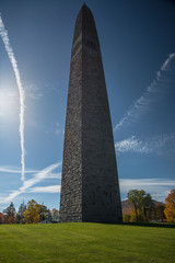 Bennington Battle Monument obelisk located at 15 Monument Circle, in Bennington, Vermont, United States. - 205548322