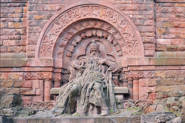 Fototapeta na wymiar Friedrich I. Barbarossa – Kyffhäuserdenkmal