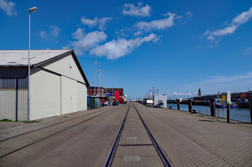 Fototapeta na wymiar Cuxhafen, Hafen