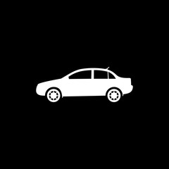 Fototapeta na wymiar Sedan car model vector icon