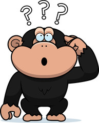 Cartoon Stupid Chimpanzee