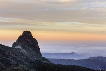 Fototapeta na wymiar Beauty sunset in Gran Canaria, Spain.