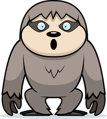 Cartoon Sloth Surprised