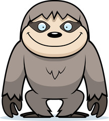 Cartoon Sloth Smiling