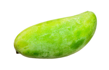 Mango green isolated on white background.