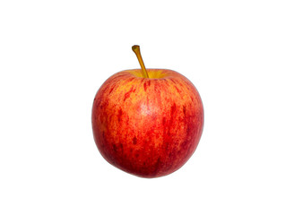 Fresh red apple isolated on white background.