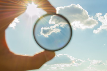 polarizing filter for the camera