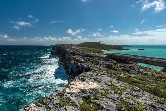 Glass Window bridge, Eleuthera Island, Bahamas