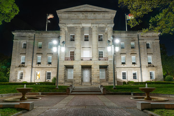 Night at the North Carolina Capitol Building