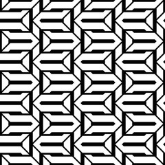 Design seamless monochrome zigzag pattern