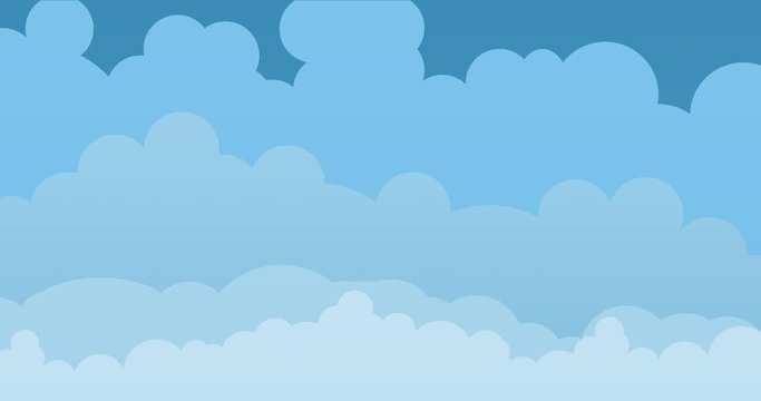 Wolken ziehen vorbei - Animation