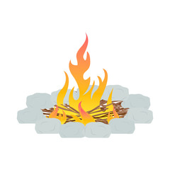 Abtract nature campfire