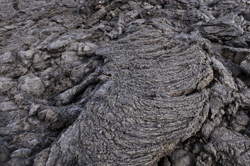 Stones of volcanic flow give a beautiful  structure
