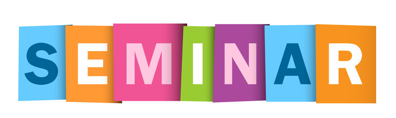 SEMINAR letters banner