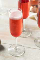 Sweet homemade Rose Mimosas