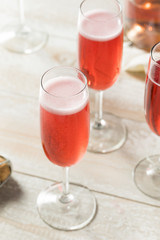 Sweet homemade Rose Mimosas