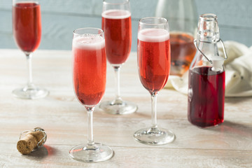 Sweet homemade Rose Mimosas