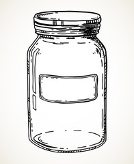 Hand drawn jar