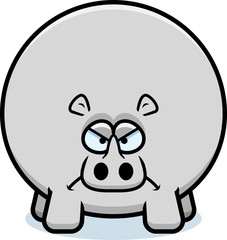 Angry Cartoon Rhino