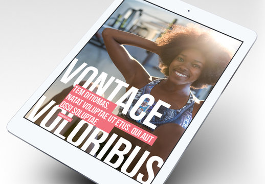 Fitness-eBook-Layout im Fettdruck