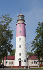 Lighthouse in Baltiysk, Kaliningrad region.