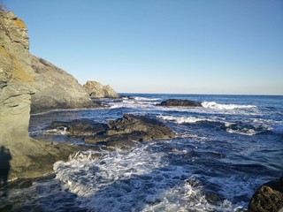 Rocky sea shore