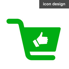 Web shopping icon