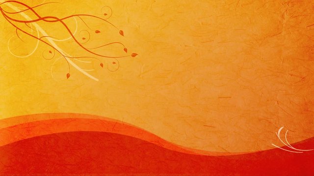 Nice flowers in orange background 