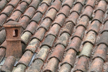 antiche tegole tetto italia texture