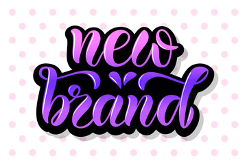 Vector modern new brand calligraphy for girl clothes shop store market 