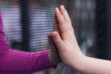 Sad punished children