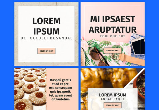 Kit pour r&eacute;seau social &eacute;pur&eacute; pour Instagram