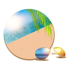 Obraz premium summer button with copyspace
