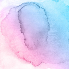 Blue and purple watercolor paint background.