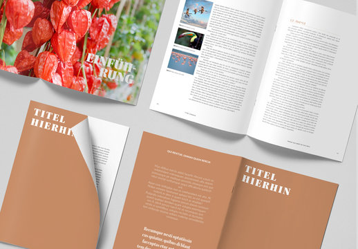 Einfaches Zeitschriften-Layout