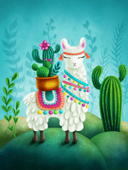 Cute llama © Elena Schweitzer