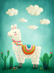 Cute llama