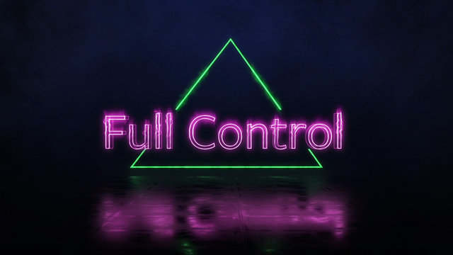 Glowing Neon Text