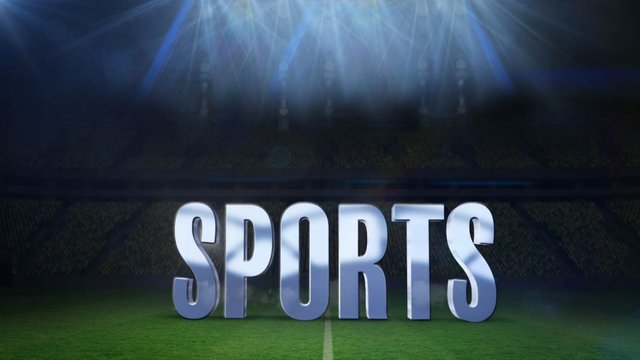 Sports Arena Title with 3D Text