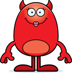 Cartoon Devil Smiling