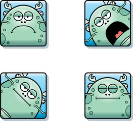 Calm Cartoon Sea Monster Icons