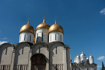 Fototapeta na wymiar Moskau, Moscow, Kreml am Kathedralenplatz, Glockenturm, Russland, Russia