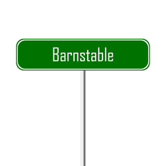 Barnstable Town sign - place-name sign