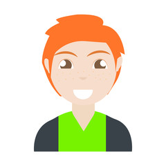 Abstract ethnic person